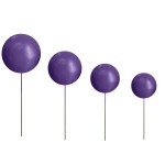 Ballon Violet Royal sur tige
