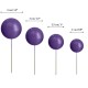 Ballon Violet Royal sur tige