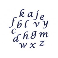 D&eacute;coupoir Alphabet - Lettre script minuscule