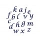 ***RED*** Découpoir Alphabet - Lettre script minuscule