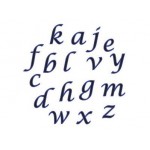 ***RED*** Découpoir Alphabet - Lettre script minuscule