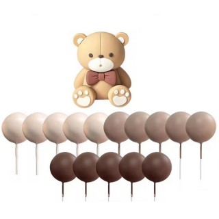 Ensemble d&eacute;co ourson brun &ndash; Douceur