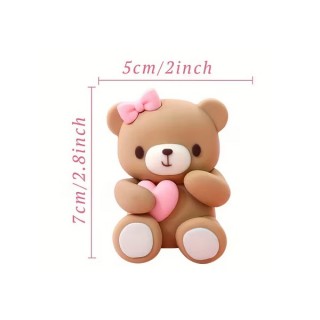 D&eacute;coration ourson c&oelig;ur &ndash; Tendresse