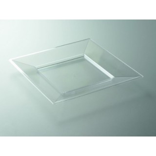 Assiette carrée Cristal 7" Assiette carrée Cristal 7"