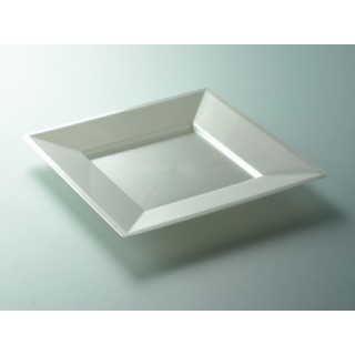 Assiette carrée Nacre 9.5" Assiette carrée Nacre 9.5"