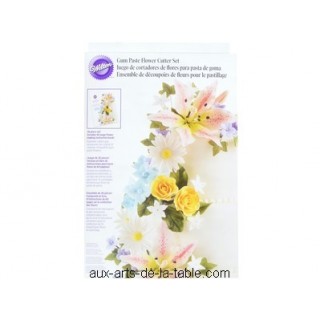 Ensemble de découpoirs de fleurs pour le pastillage Ensemble de découpoirs de fleurs pour le pastillage