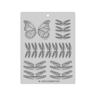 Feuille de nervures pour papillon et libellule