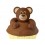 Figurine pour cupcake Tête d'ourson 3-D