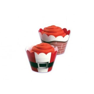 Wrap à cupcake réversible Noël Wrap à cupcake réversible Noël