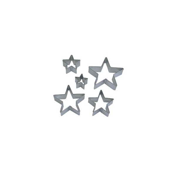 Emporte-pièce plastique étoile x5 - Colourworks - MaSpatule