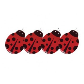 Assiettes Coccinelle rouge Assiettes Coccinelle rouge