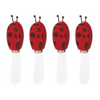 Couteaux à tartiner Coccinelle rouge Couteaux à tartiner Coccinelle rouge