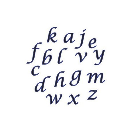 Découpoir Alphabet - Lettre script minuscule