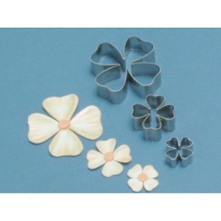 Découpoirs Fleur 4 pétales coeur Découpoirs Fleur 4 pétales coeur