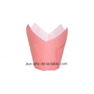 Moule en papier Tulipe Rouge et or Moule en papier Tulipe Rouge et or