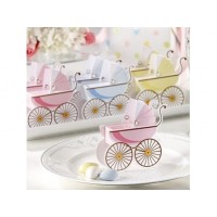 Boite Carosse rose de bébé