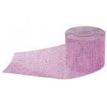 Ruban Diamant Étincelant Rose 4.7"