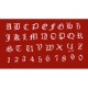 Découpoir Alphabet & Nombre Old English - Majuscule