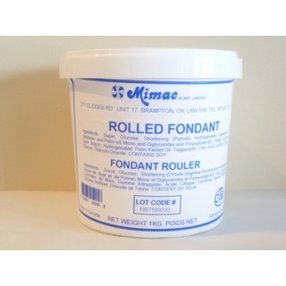 Fondant à rouler blanc Mimac 2.2 lbs / 1 kg Fondant à rouler blanc Mimac 2.2 lbs / 1 kg