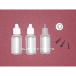 Petites bouteilles avec micro douilles 0.5 oz Petites bouteilles avec micro douilles 0.5 oz