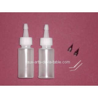 Petites bouteilles avec micro douilles 1 oz Petites bouteilles avec micro douilles 1 oz