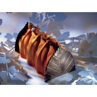 Moule embout de bûche Feuille Moule embout de bûche Feuille