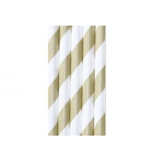 Baton à cake pops / Paille - Rayure or Baton à cake pops / Paille - Rayure or