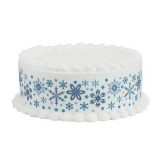 Feuille comestible Flocons de neige Feuille comestible Flocons de neige