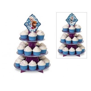 Présentoir à cupcakes La Reine des neiges Présentoir à cupcakes La Reine des neiges
