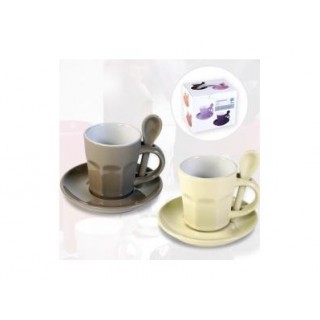 Tasses à café Intermezzo - Crème et café au lait Tasses à café Intermezzo - Crème et café au lait