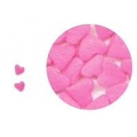 Coeur rose en sucre