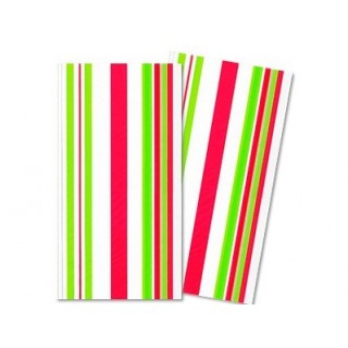 Sac en cellophane Rayure Rouge et verte Sac en cellophane Rayure Rouge et verte
