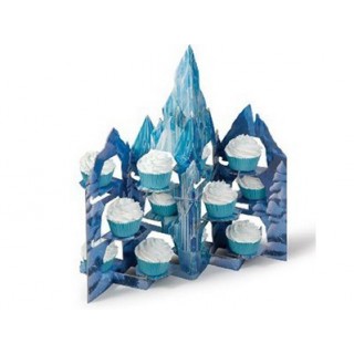 Présentoir à cupcakes Château La Reine des neiges Présentoir à cupcakes Château La Reine des neiges