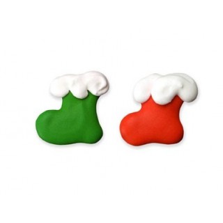 Mini bas de Noël rouge et vert Mini bas de Noël rouge et vert