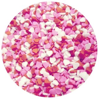 Rouge Blanc Rose Mini Cœurs confettis paillette de CK 11151 nouveau 