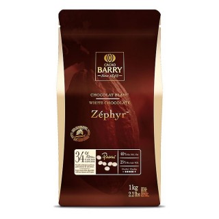 Chocolat blanc Zephyr Barry 34% cacao - 1 kg Chocolat blanc Zephyr Barry 34% cacao - 1 kg