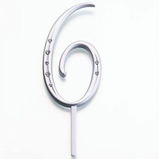 Chiffre Élégant Argent - 6 Chiffre Élégant Argent - 6