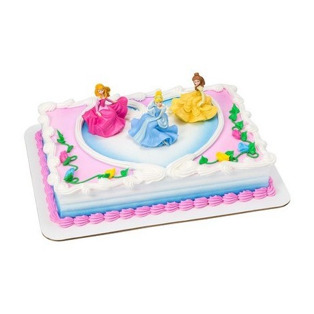 Gâteau princesses Disney, gâteau en pâte à sucre princesses Disney