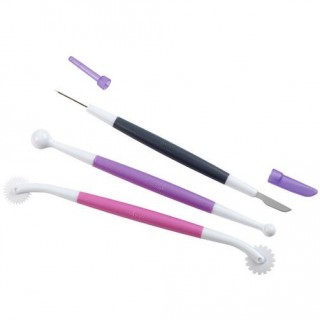 Ensemble 3 outils pour fondant et gumpaste Ensemble 3 outils pour fondant et gumpaste
