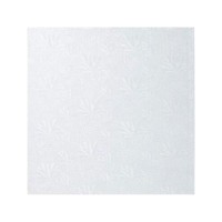 Carton plateau carré blanc 10" x 0.5"