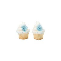 Bagues Olaf pour décorer des cupcakes pour un anniversaire de la Reine des Neiges.